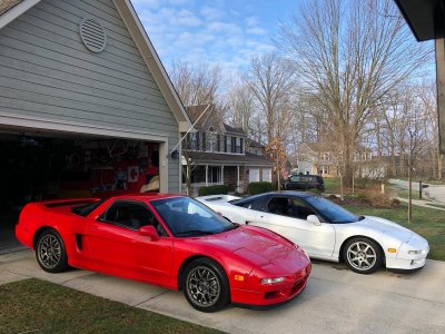 Zanardi 34 and GPW NSX - driveway 4 6 19.jpg