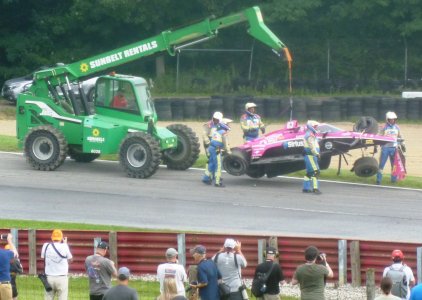 MidOhio 8 #60 SiriusXM Meyer Shank Racing's Pagenaud after 8 barrel rolls Sat's practice at Ch...JPG